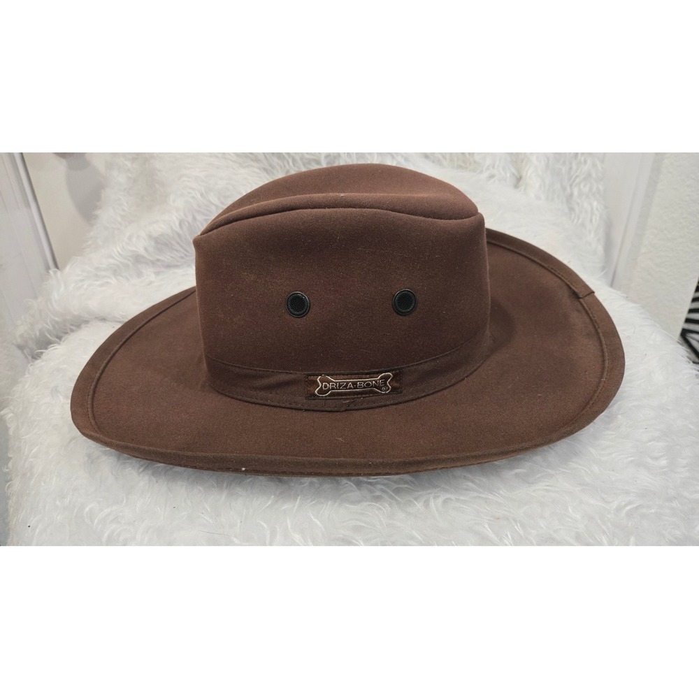 Driza-Bone Brown Waxed Cotton Bush Hat Mens Outback Australian‎ Style Hat